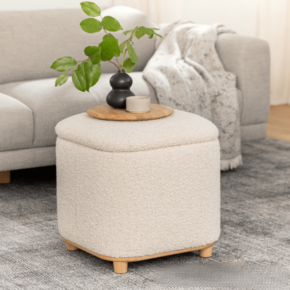1 Seater Comfy Storage Ottoman Stool - 1500 - myhomestyle.pk