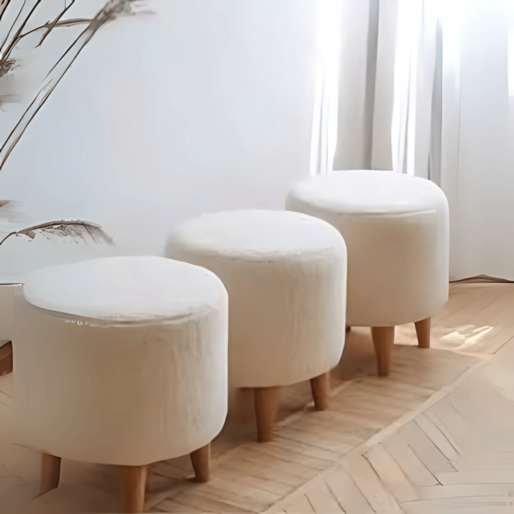 1 Seater Elegant Round Stool - 1518 - myhomestyle.pk