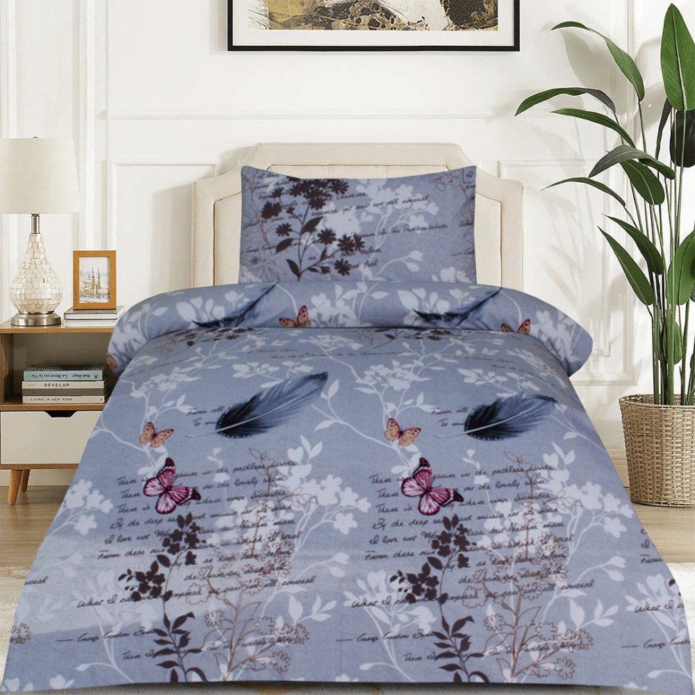 2 Pcs Printed Bed Sheet MHS - 1001 - myhomestyle.pk