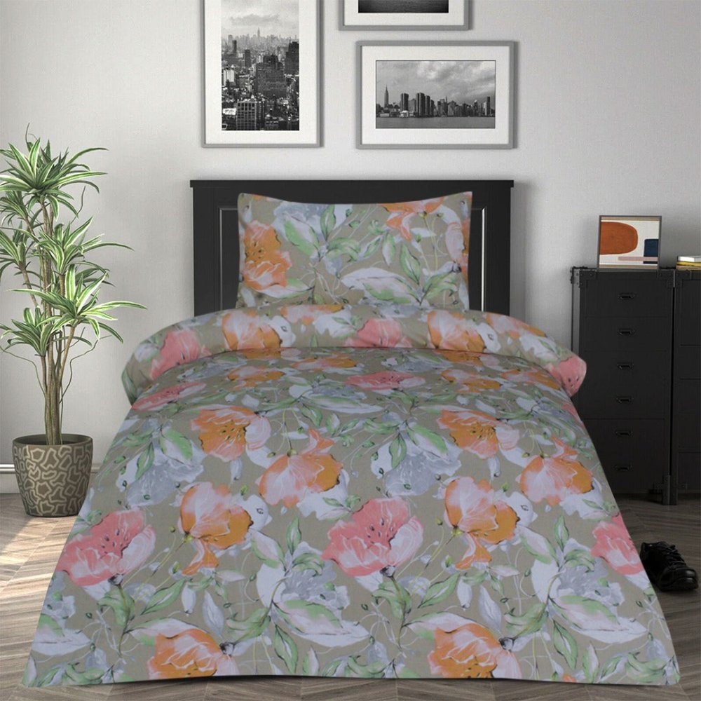 2 Pcs Printed Bed Sheet MHS - 1017 - myhomestyle.pk