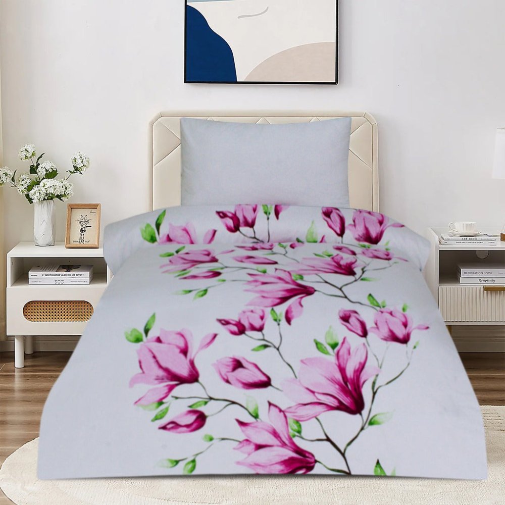 2 Pcs Printed Bed Sheet MHS - 1019 - myhomestyle.pk