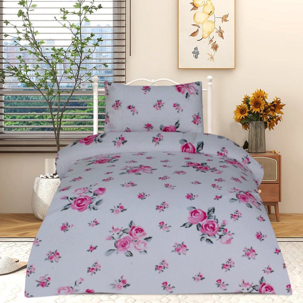 2 Pcs Printed Bed Sheet MHS - 1021 - myhomestyle.pk