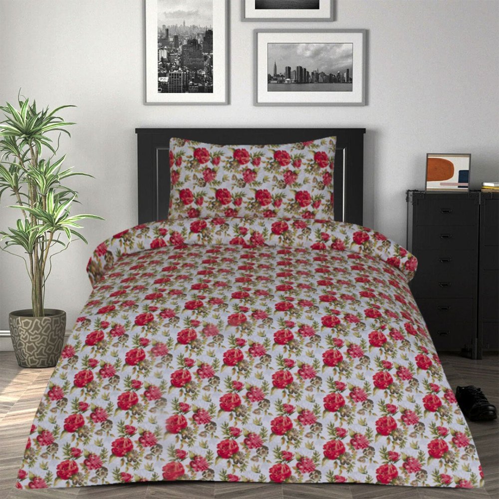2 Pcs Printed Bed Sheet MHS - 1033 - myhomestyle.pk
