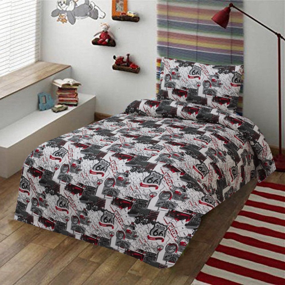 2 Pcs Printed Bed Sheet MHS - 905 - myhomestyle.pk