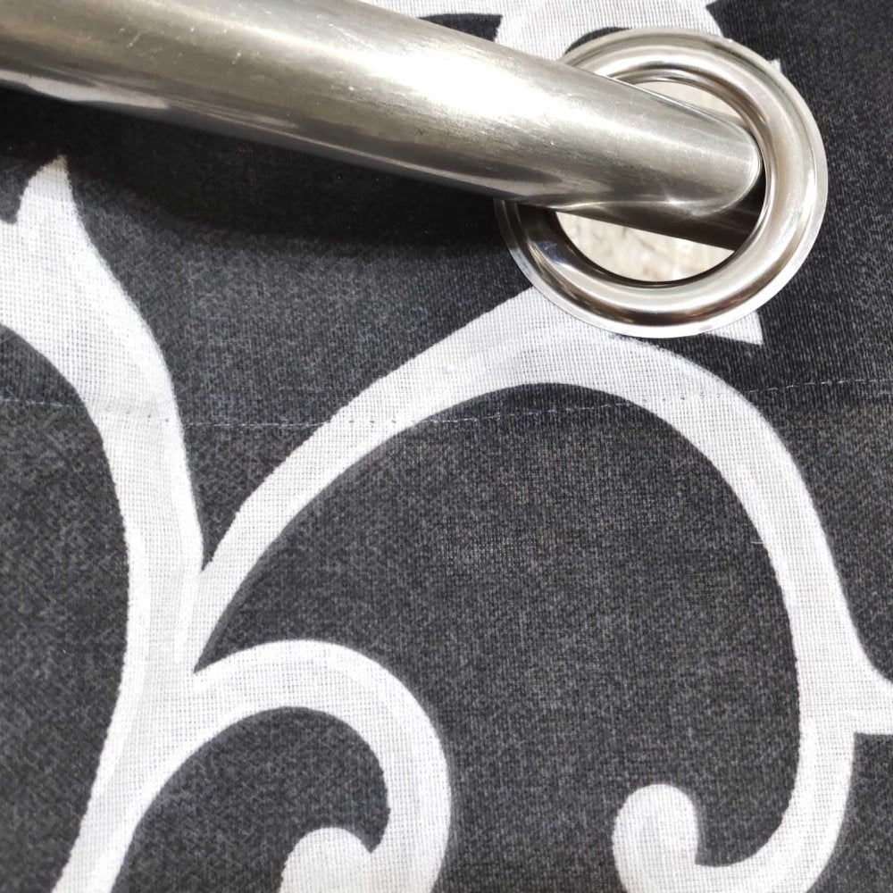 2 Pcs Printed Curtains Pair with Lining - 1149 - myhomestyle.pk
