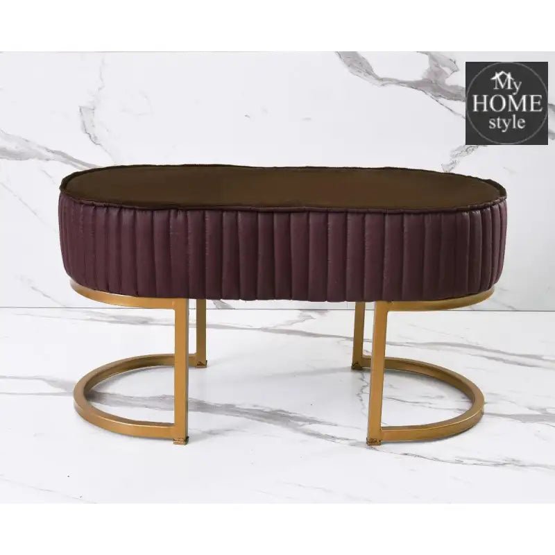 2 Seater Luxury Stool With Steel Stand - 1116 - myhomestyle.pk