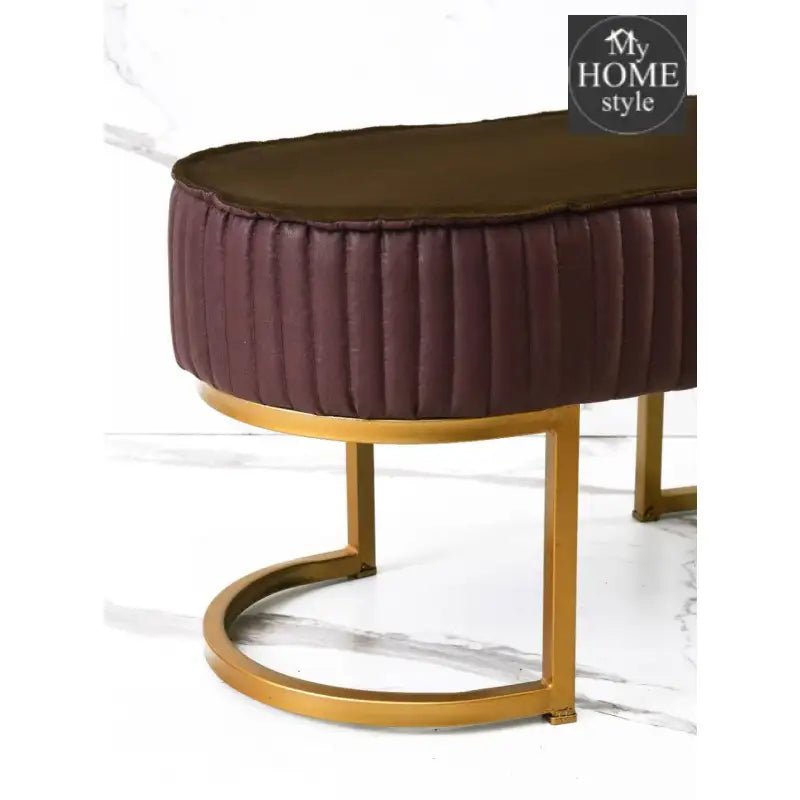 2 Seater Luxury Stool With Steel Stand - 1116 - myhomestyle.pk