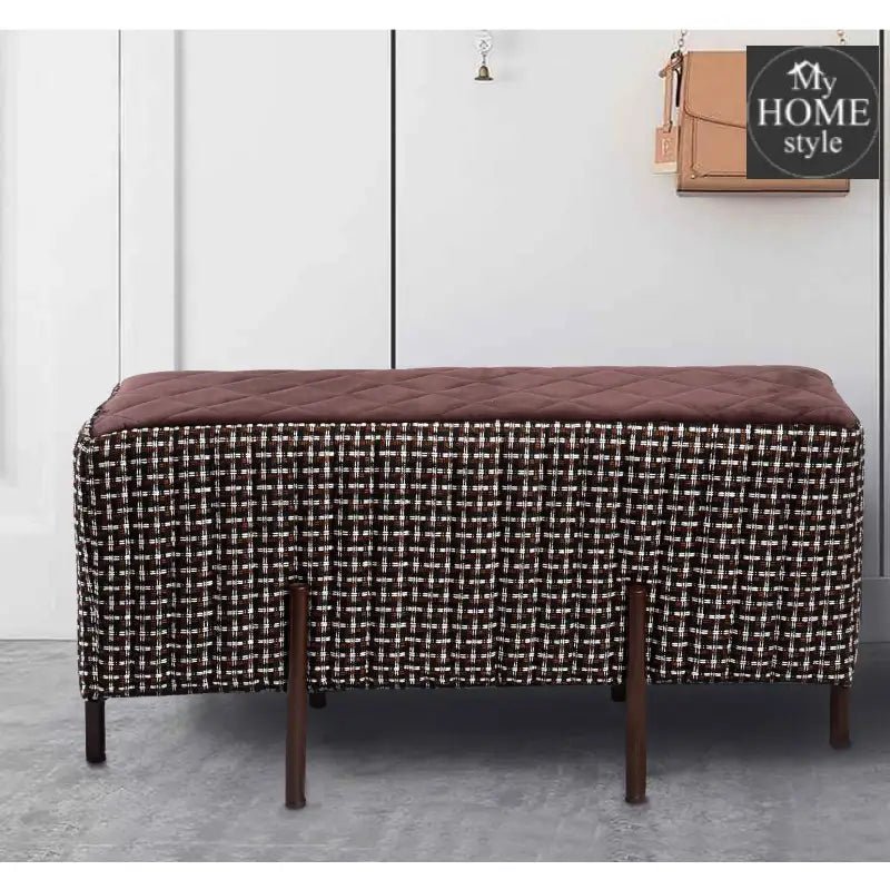 2 Seater Luxury Stool With Steel Stand - 1148 - myhomestyle.pk