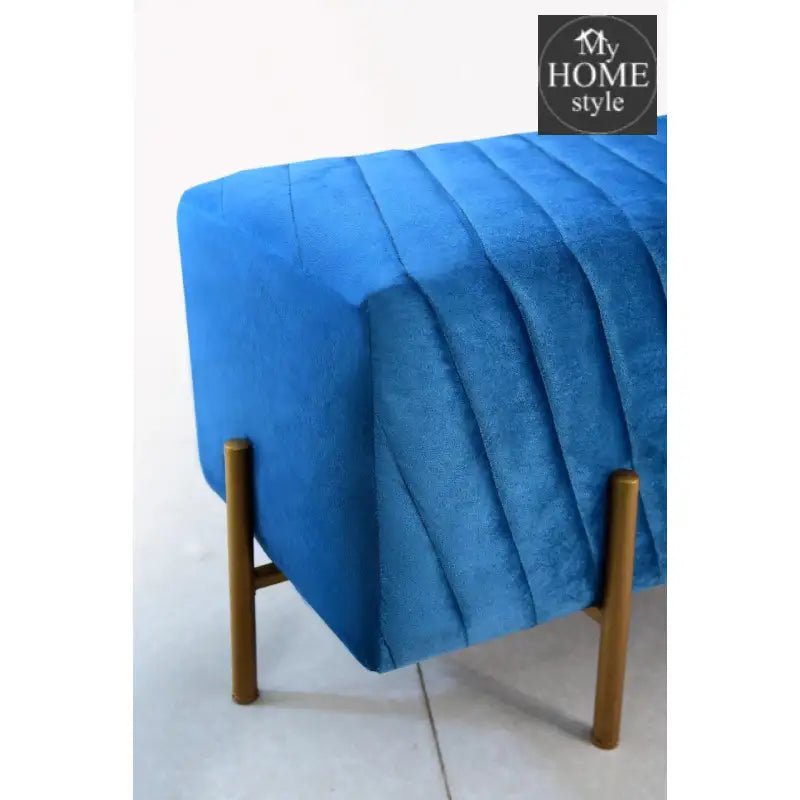 2 Seater Luxury Velvet Steel Stool - 923 - myhomestyle.pk