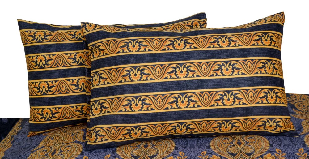 3 Pcs Elegant Printed Bed Sheet - 1243 - myhomestyle.pk
