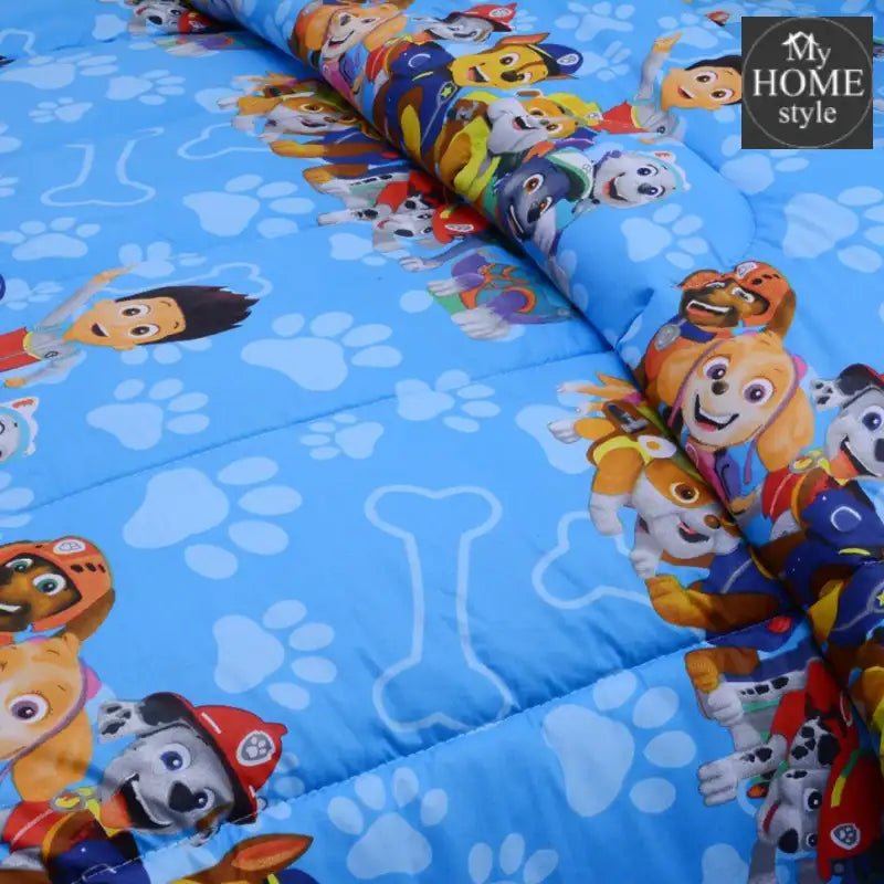 3 Pc's Kids Printed Comforter Set - 02 - myhomestyle.pk