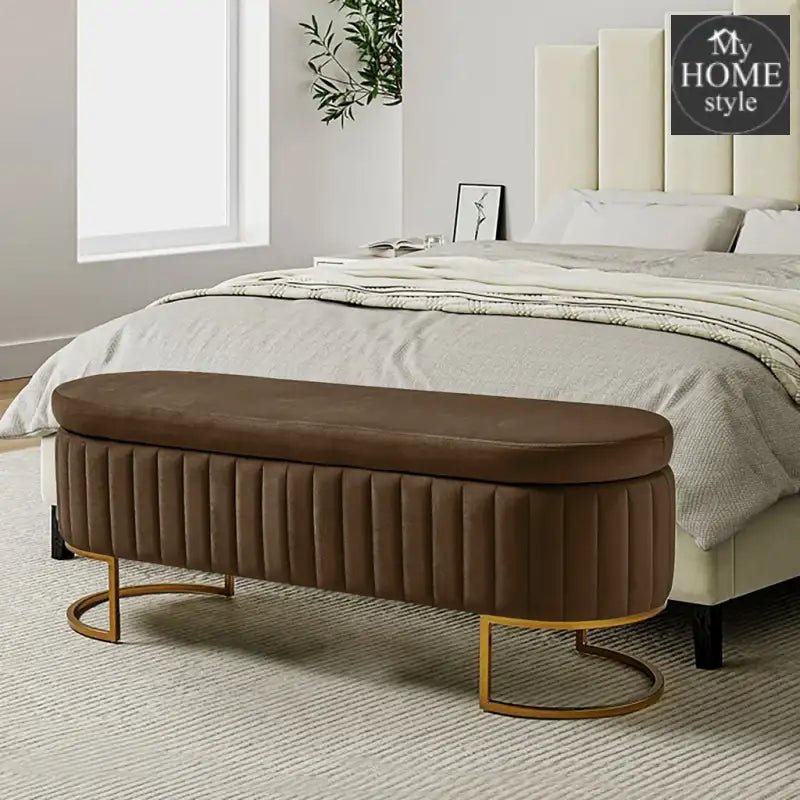3 Seater Luxury Ottoman Nordic Storage Box - 1307 - myhomestyle.pk