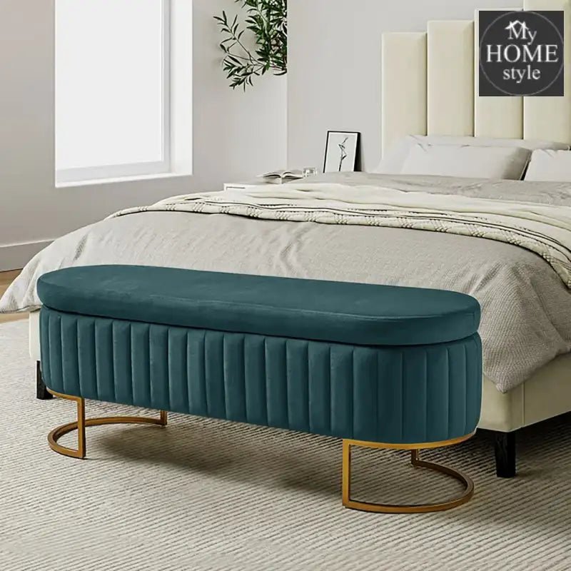 3 Seater Luxury Ottoman Nordic Storage Box - 1307 - myhomestyle.pk