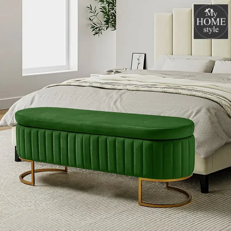 3 Seater Luxury Ottoman Nordic Storage Box - 1307 - myhomestyle.pk