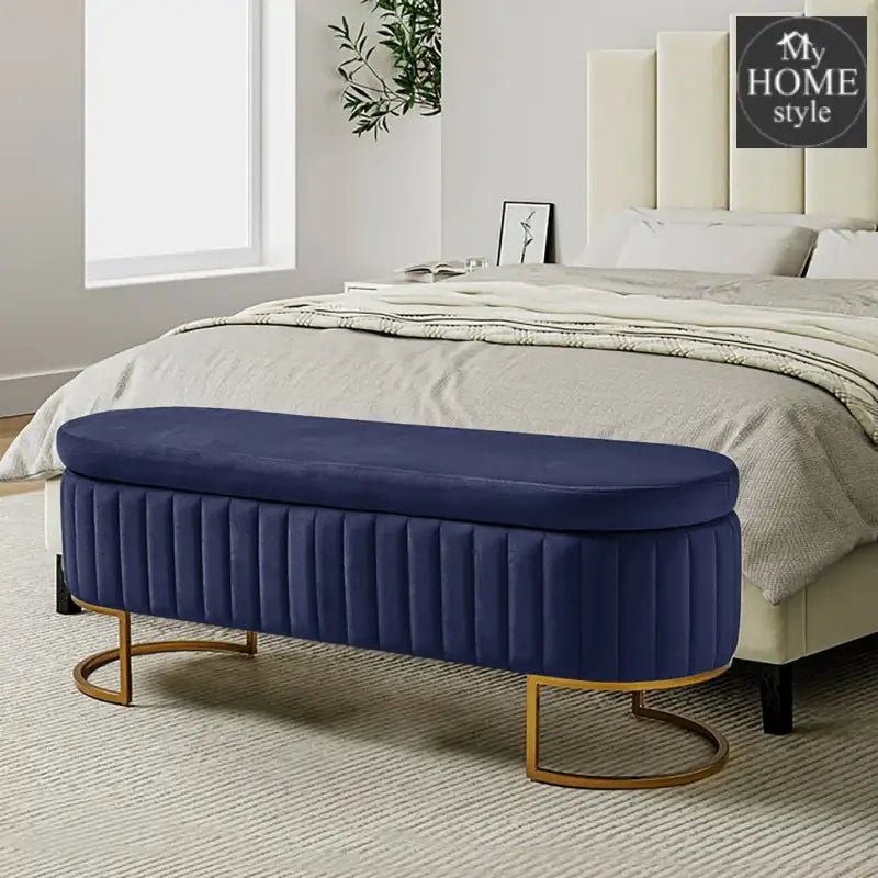 3 Seater Luxury Ottoman Nordic Storage Box - 1307 - myhomestyle.pk