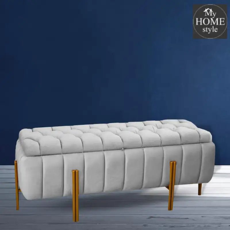 3 Seater Luxury Ottoman Storage Box - 1066 - myhomestyle.pk