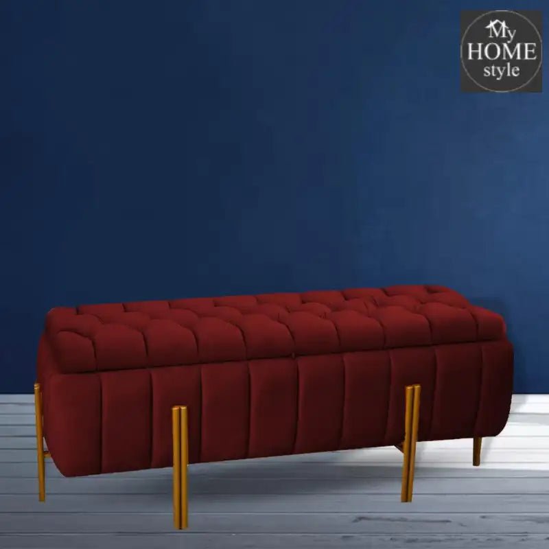 3 Seater Luxury Ottoman Storage Box - 1066 - myhomestyle.pk
