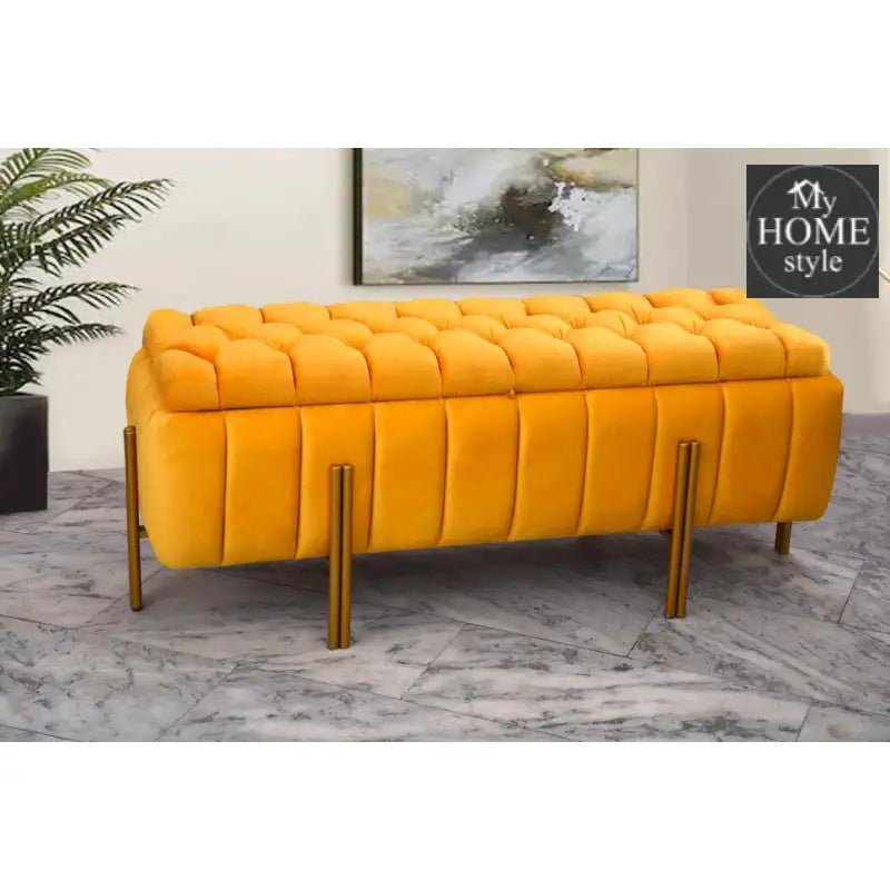 3 Seater Luxury Ottoman Storage Box - 1066 - myhomestyle.pk
