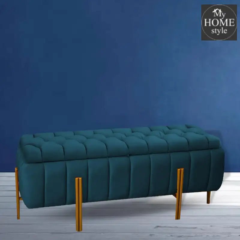 3 Seater Luxury Ottoman Storage Box - 1066 - myhomestyle.pk