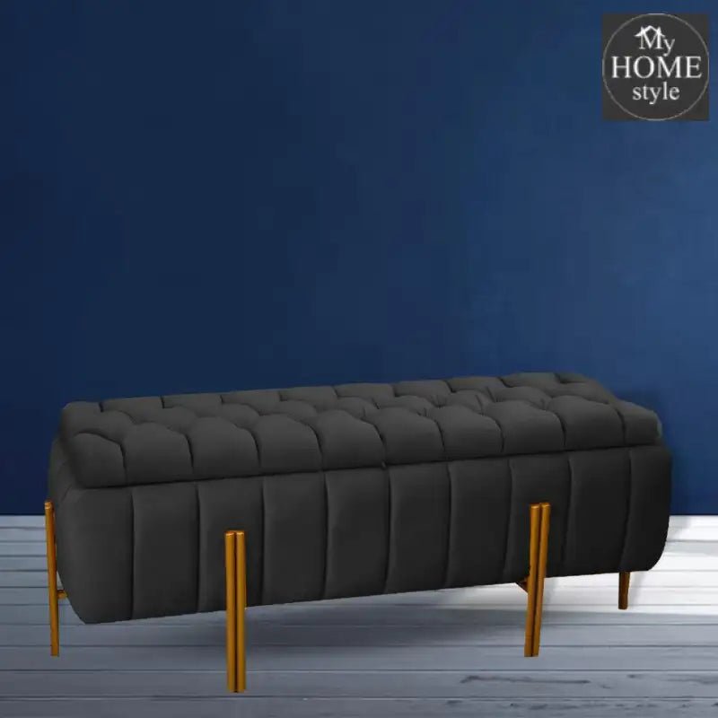 3 Seater Luxury Ottoman Storage Box - 1066 - myhomestyle.pk