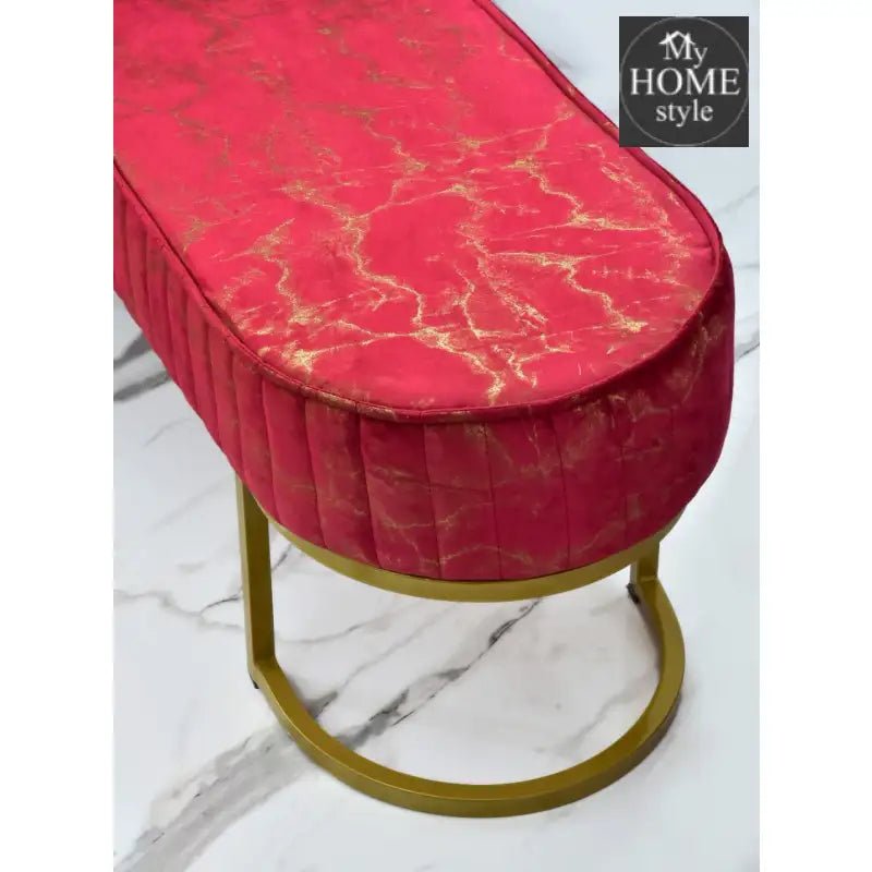 3 Seater Luxury Sprinkle Shade Wooden Stool With Steel Stand - 1277 - myhomestyle.pk