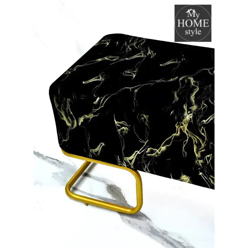 3 Seater Luxury Sprinkle Shade Wooden Stool With Steel Stand - 1278 - myhomestyle.pk