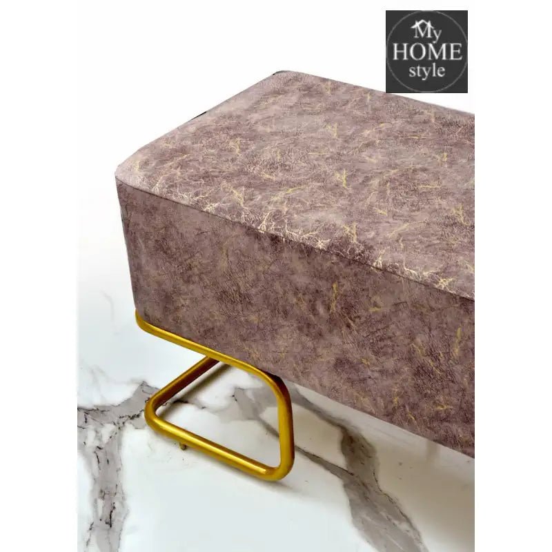 3 Seater Luxury Sprinkle Shade Wooden Stool With Steel Stand - 1280 - myhomestyle.pk