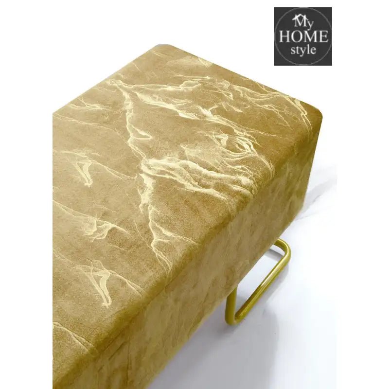 3 Seater Luxury Sprinkle Shade Wooden Stool With Steel Stand - 1286 - myhomestyle.pk