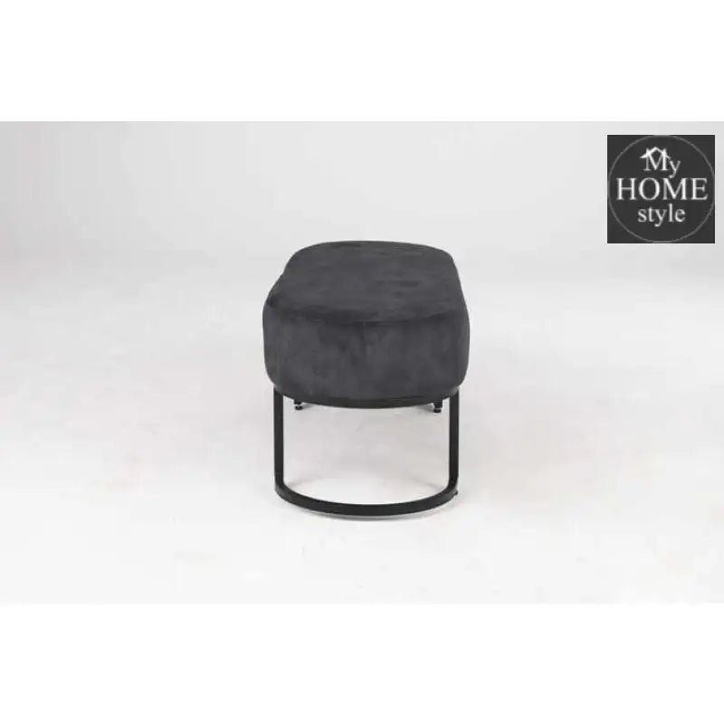 3 Seater Luxury Velvet Stool With Golden Steel Stand - 1109 - myhomestyle.pk