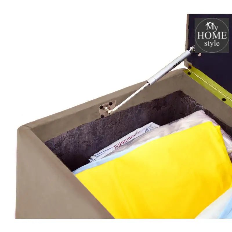 3 Seater Ottoman Storage Box With Embroidery - 915 - myhomestyle.pk