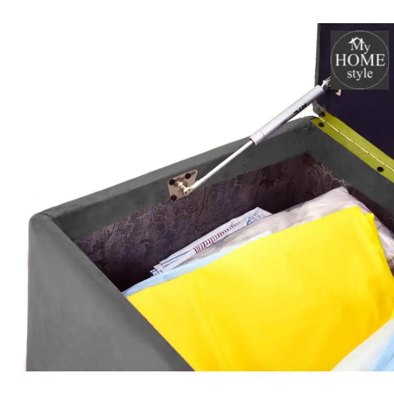 3 Seater Ottoman Storage Box With Embroidery - 921 - myhomestyle.pk