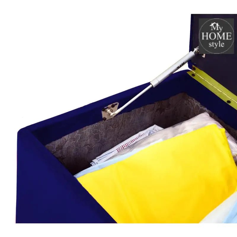 3 Seater Ottoman Storage Box With Embroidery - 922 - myhomestyle.pk