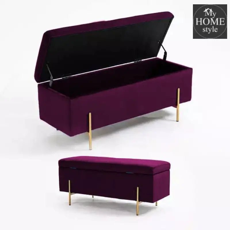 3 Seater Storage Box With Steel Stand - 964 - myhomestyle.pk