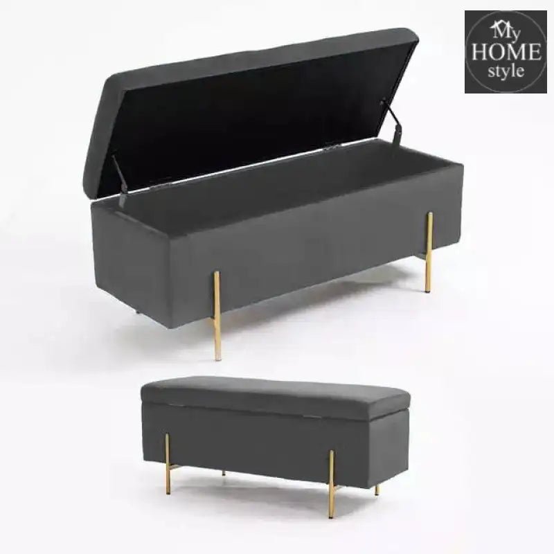 3 Seater Storage Box With Steel Stand - 966 - myhomestyle.pk