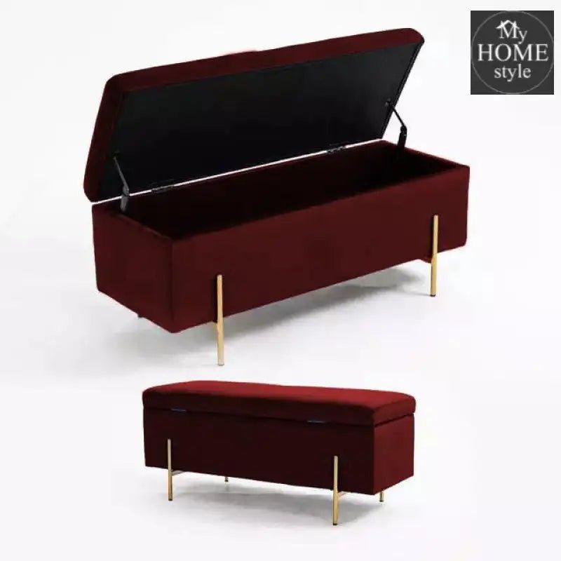3 Seater Storage Box With Steel Stand - 967 - myhomestyle.pk