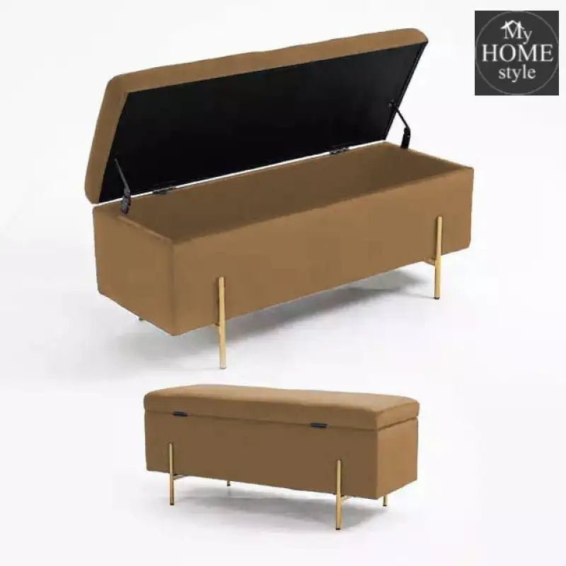 3 Seater Storage Box With Steel Stand - 968 - myhomestyle.pk
