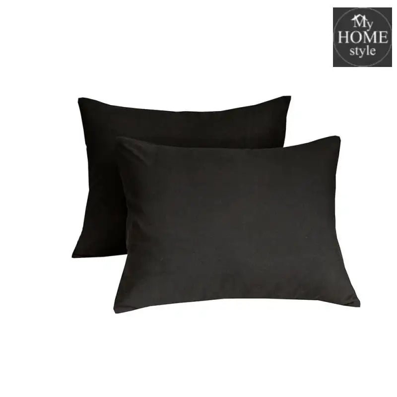 4 Pcs Sateen Duvet Set Black - myhomestyle.pk