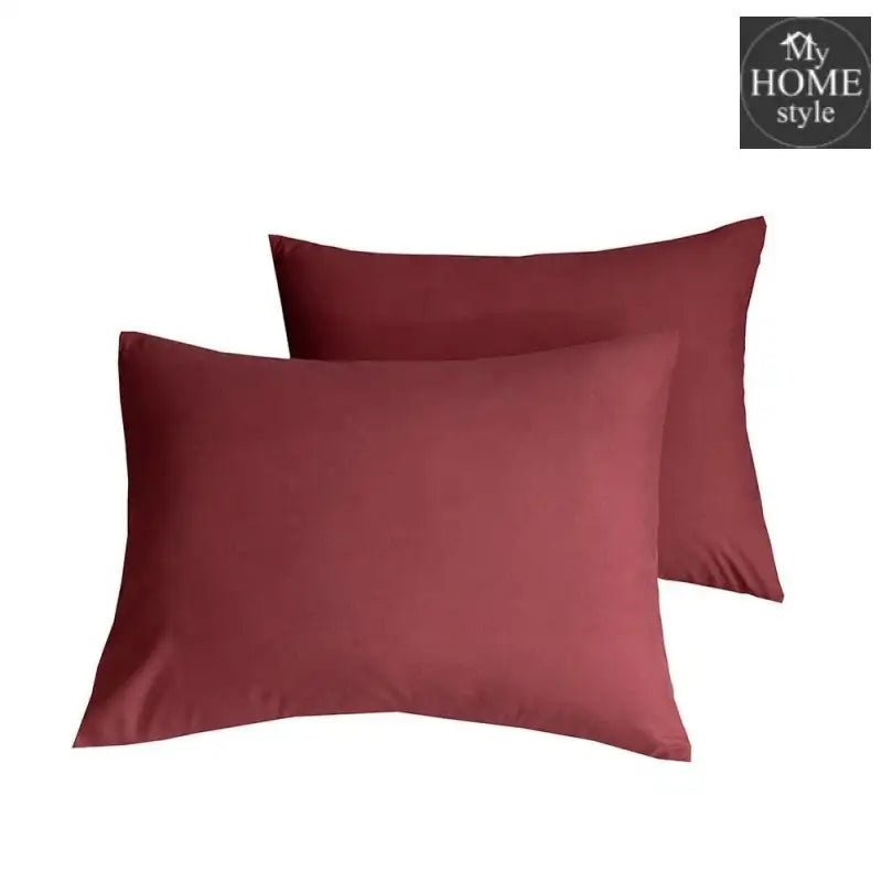 4 Pcs Sateen Duvet Set Maroon - myhomestyle.pk