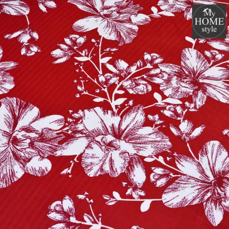 5 Pcs Printed Baratta Bed Sheet MHS - 0370 - myhomestyle.pk