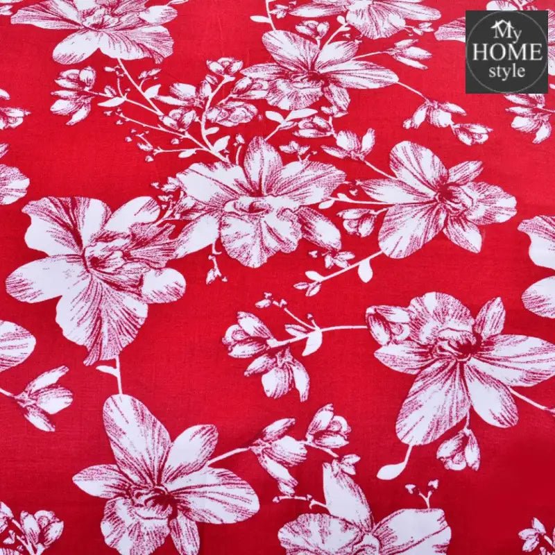 5 Pcs Printed Bed Sheet MHS - 0396 - myhomestyle.pk