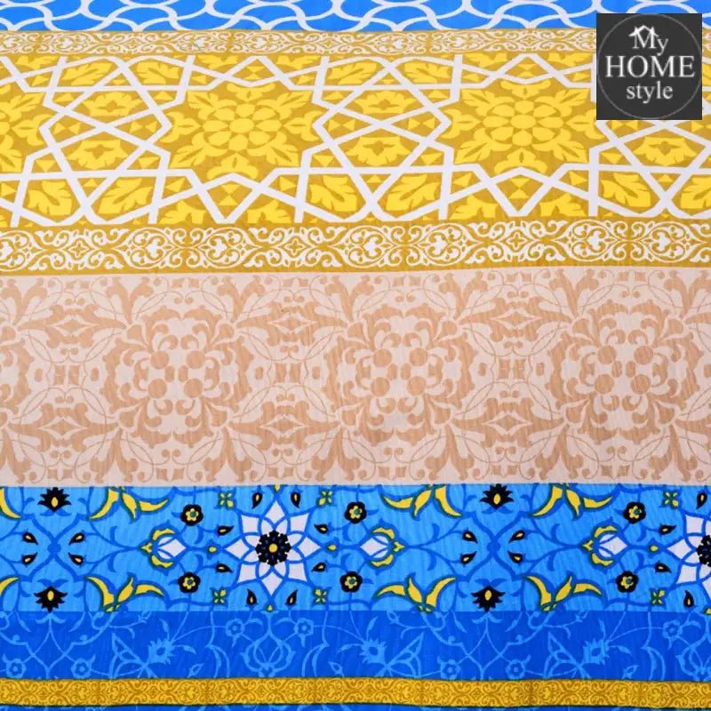 5 Pcs Printed Bed Sheet MHS - 487 - myhomestyle.pk