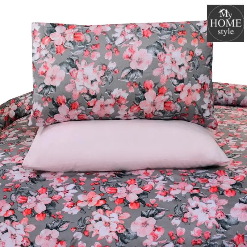 5 Pcs Printed Bed Sheet MHS - 488 - myhomestyle.pk
