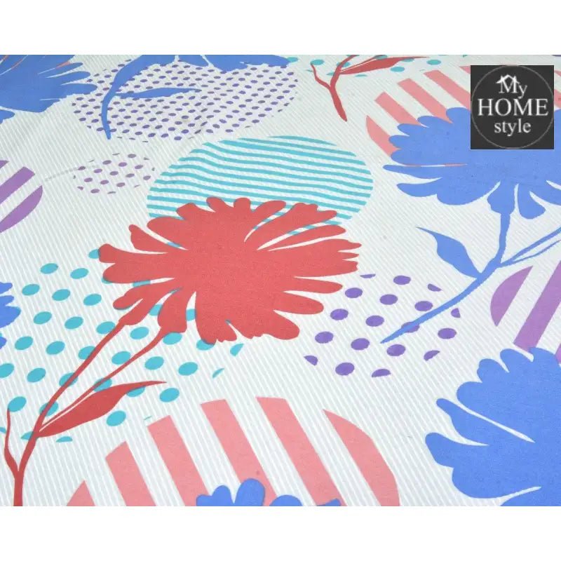 5 Pcs Printed Bed Sheet MHS - 604 - myhomestyle.pk