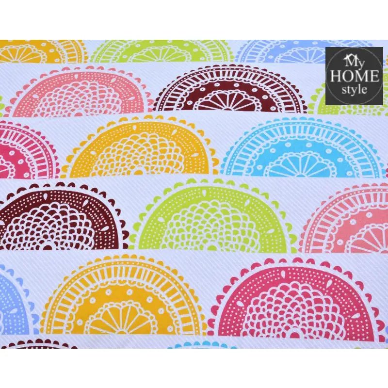 5 Pcs Printed Bed Sheet MHS - 605 - myhomestyle.pk