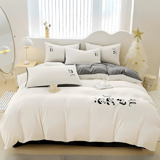 6 Pcs Elegant Embroidered Duvet Set - 1277 - myhomestyle.pk