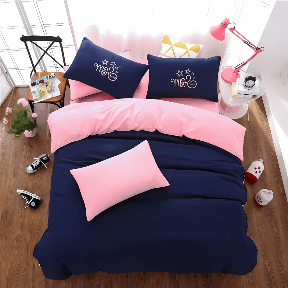 6 PCS EMBROIDERED DUVET SET - 1274 - myhomestyle.pk