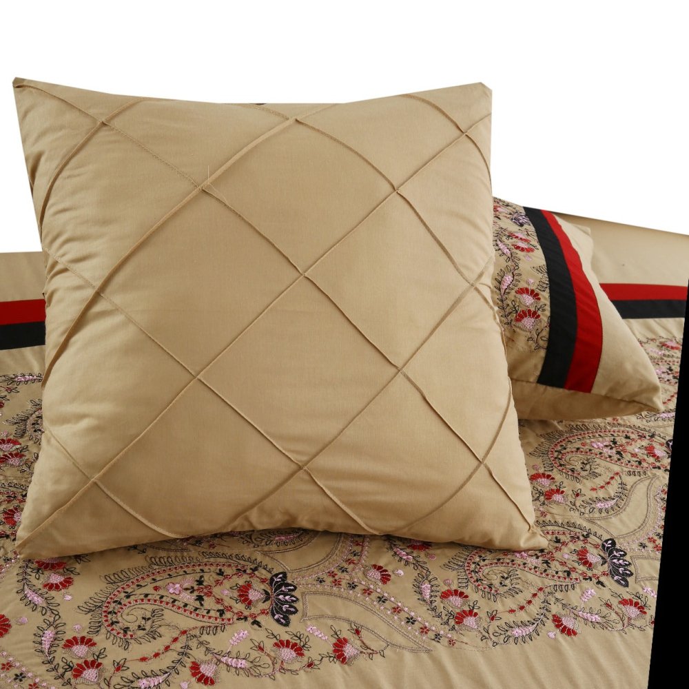 6 Pcs Luxury Embroidered Duvet Set - 1261 - myhomestyle.pk