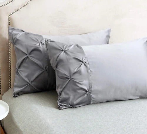 6 PCS LUXURY PINTUCK DUVET SET - 1275 - myhomestyle.pk