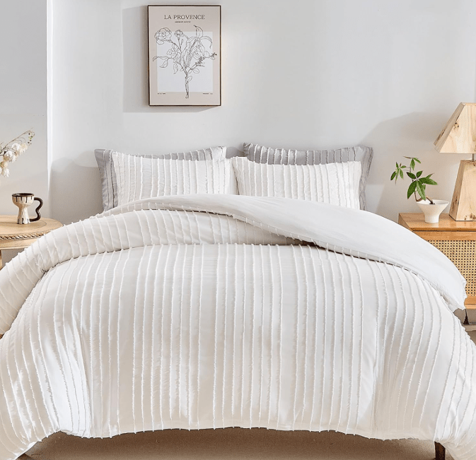 6 PCS LUXURY PLEATED DUVET SET - 1249 - myhomestyle.pk