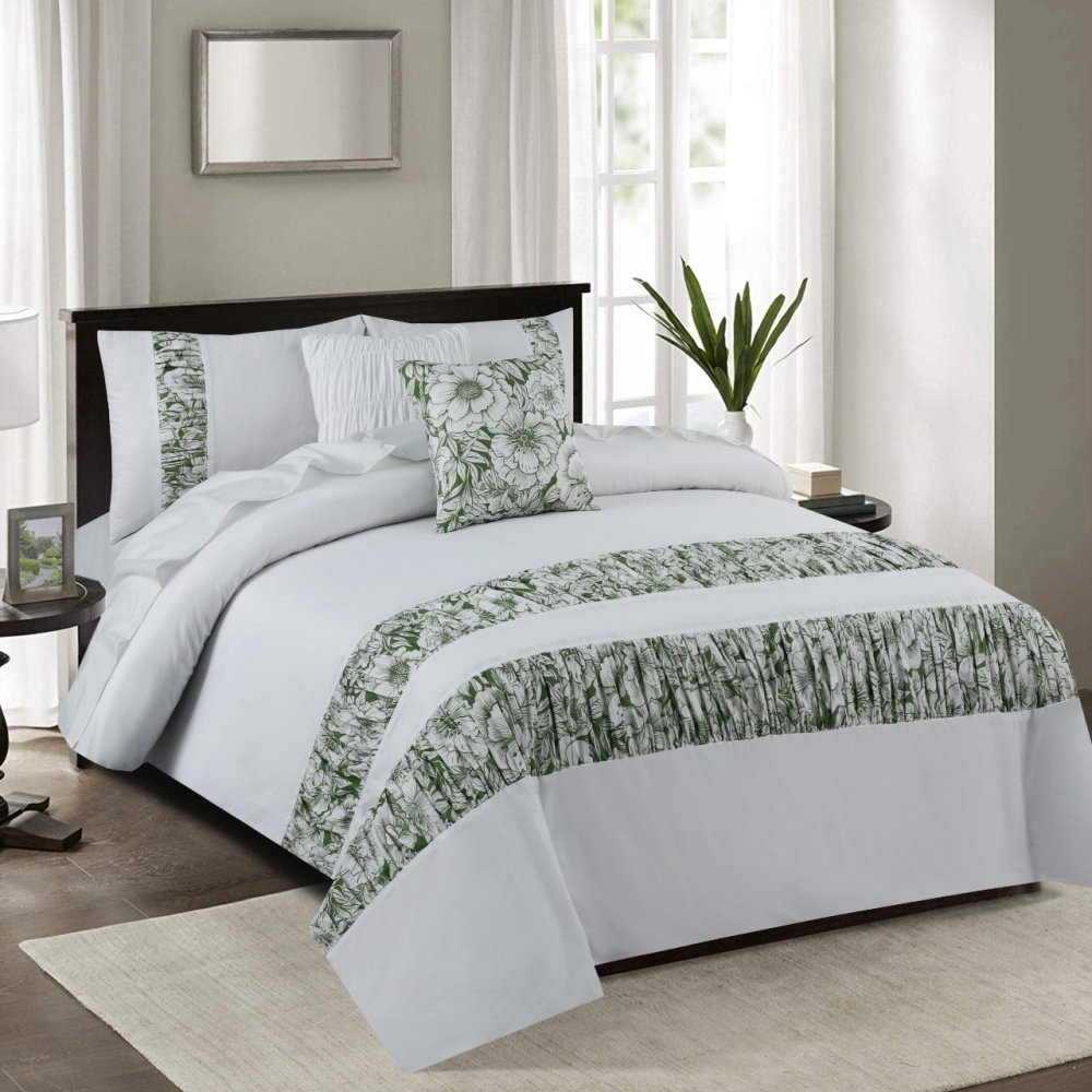 6 PCS LUXURY RUFFLED DUVET SET - 1264 - myhomestyle.pk
